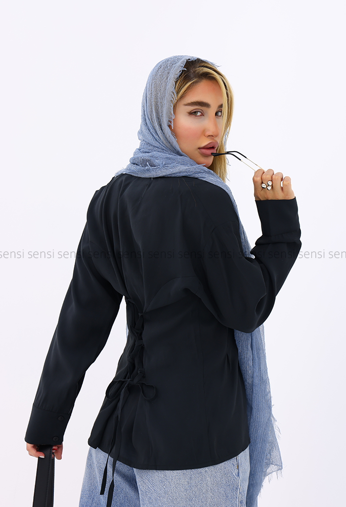 شومیز زنانه پری پشت ضربدری کد1006285